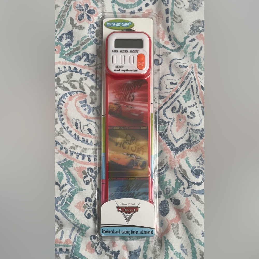 Disney / Pixars CARS Bookmark and Reading Timer